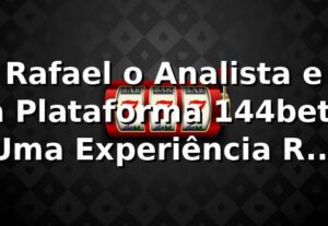 Rafael, o Analista e a Plataforma 144bet: Uma Experiência Real em Cassinos Online 🎲